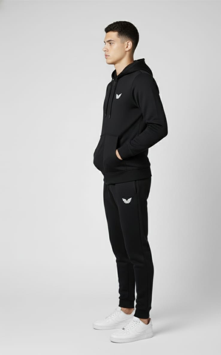 Black Color Premium Hoody & Trouser