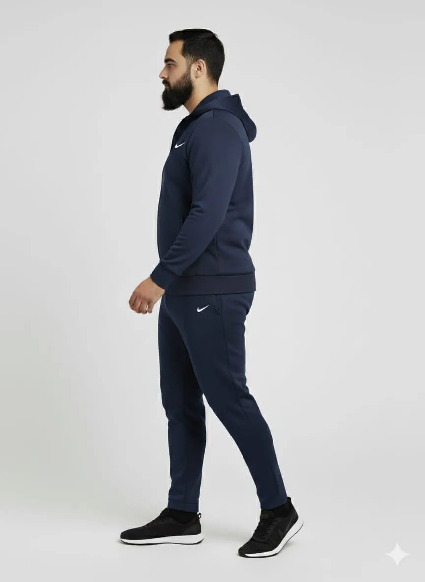 Navy blue  colour solid hoodie