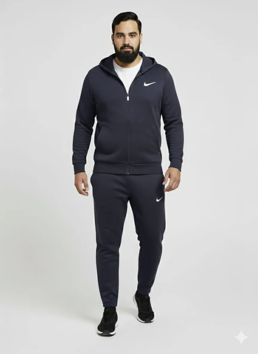 Navy blue  colour solid hoodie