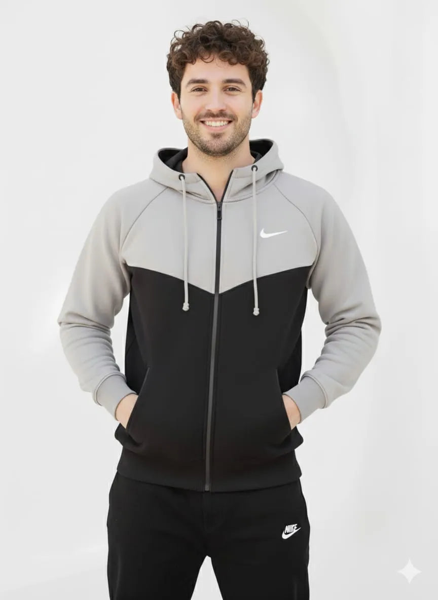 GreyEdge Oversized ZipUp Upper - Premium Cotton Micro Fleece