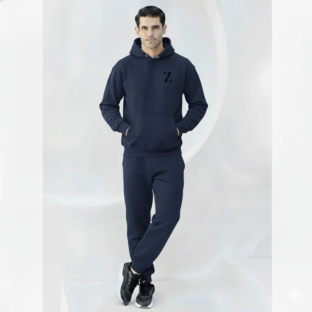 Men's Fleece Navy Blue Micro Tracksuit