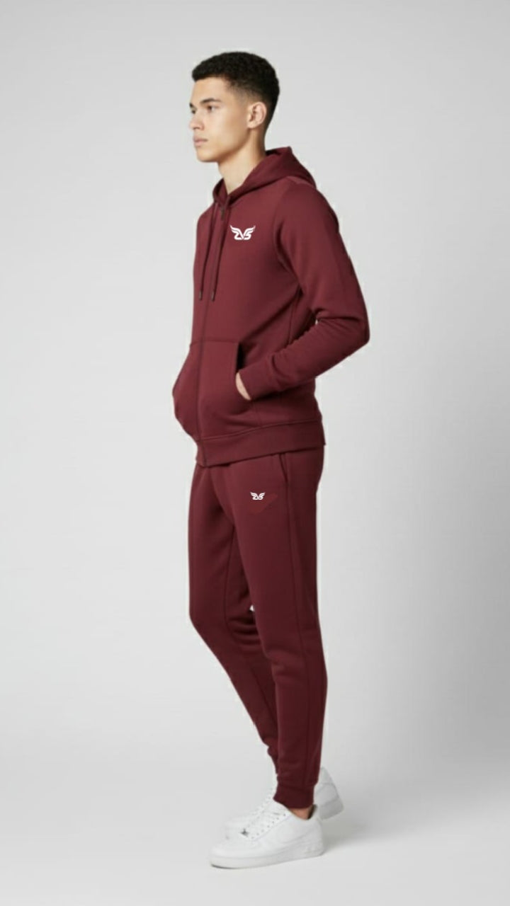 Maroon Color Premium Hoody & Trouser