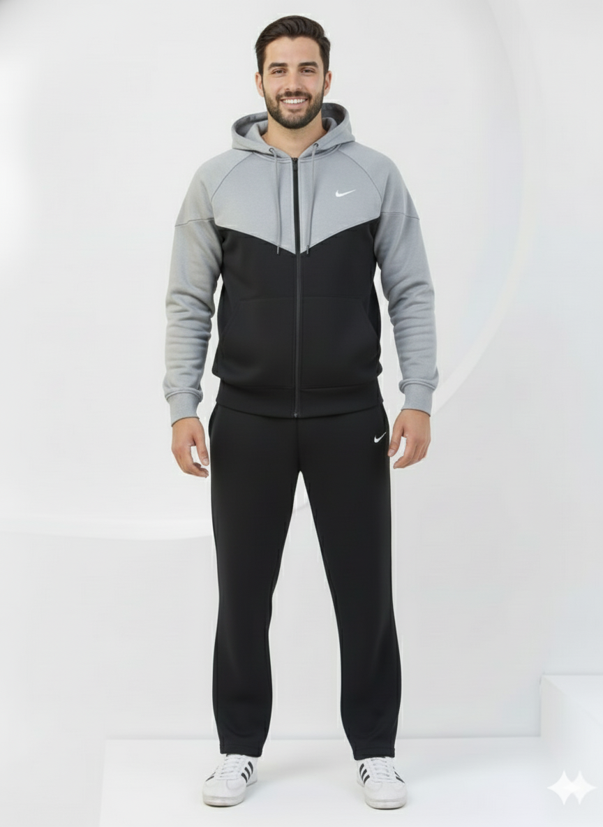 Silver Edge Oversized ZipUp Upper - Premium Cotton Micro Fleece