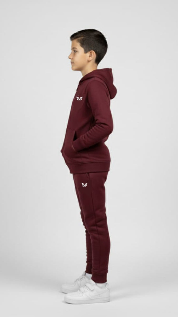 Maroon Color Kids Winter Collection premium Tracksuit