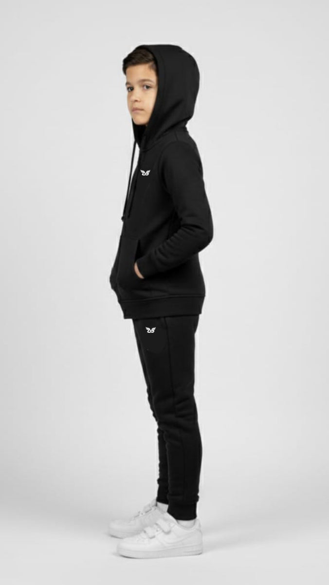 Black Color Kids Winter Collection premium Tracksuit