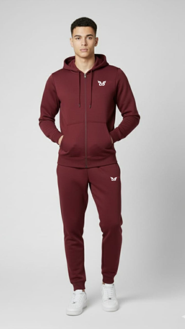Maroon Color Premium Hoody & Trouser